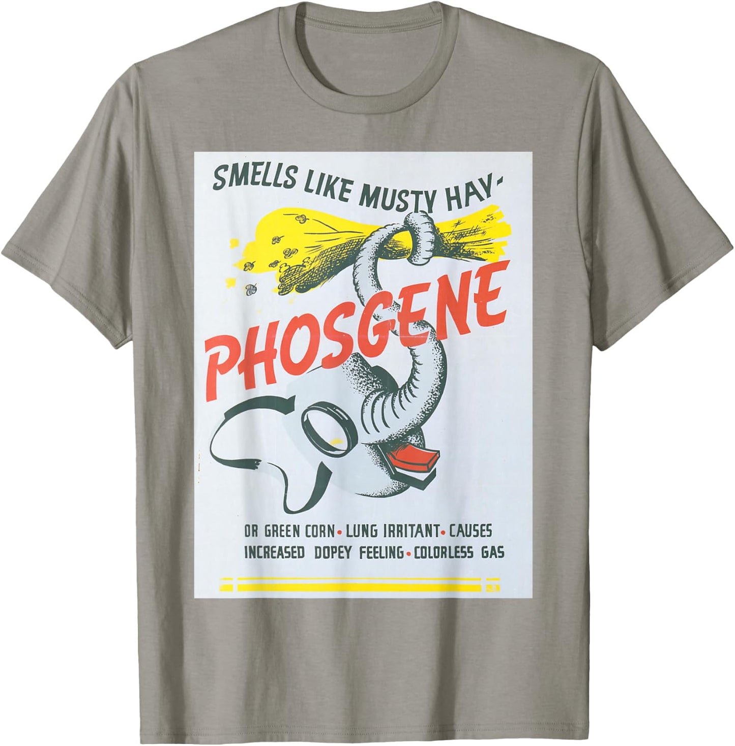 Vintage poster - Phosgene Retro T-Shirt - T-Shirt | Sand