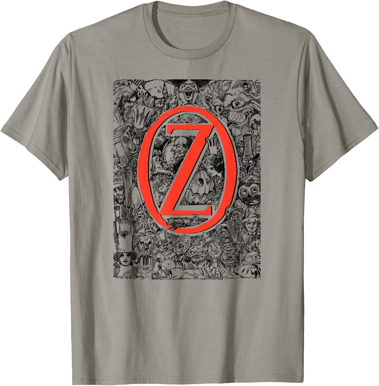 Retro Land of OZ Character Montage Wizard of OZ T-Shirt - T-Shirt | Sand