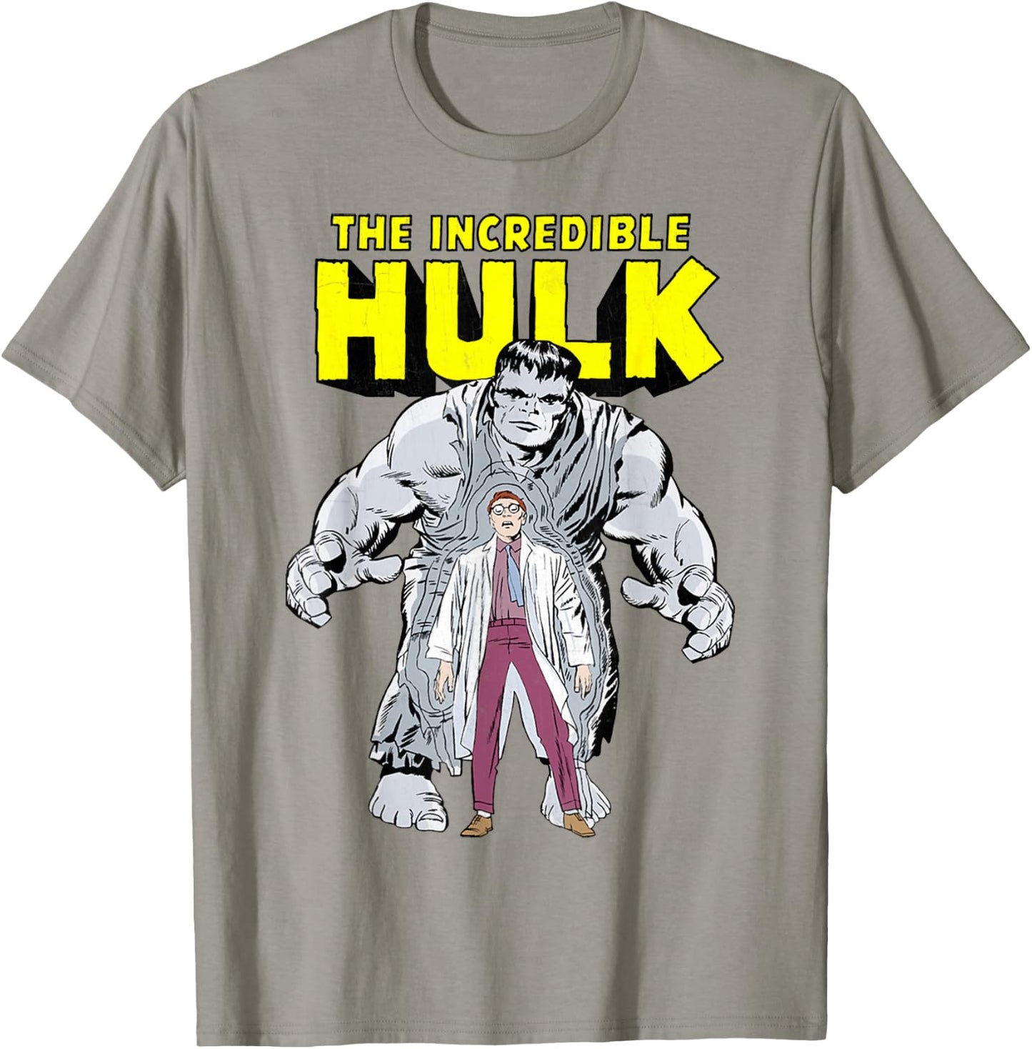 Marvel Hulk Retro Transformation Graphic T-Shirt - T-Shirt | Sand