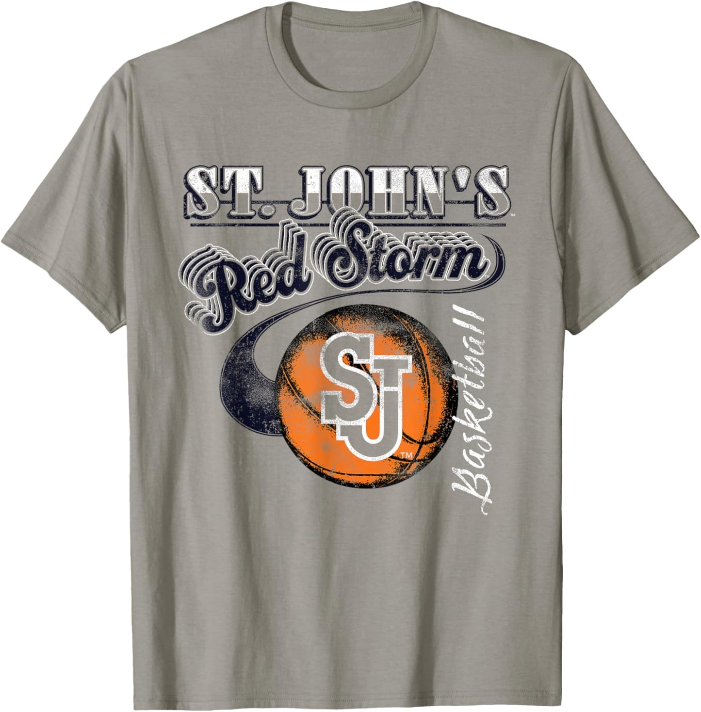 St. John's Red Storm Basketball Retro Red T-Shirt - T-Shirt | Sand