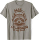 Audio Reading Book Lover Raccoon I’m Listening To My Book T-Shirt - T-Shirt | Sand