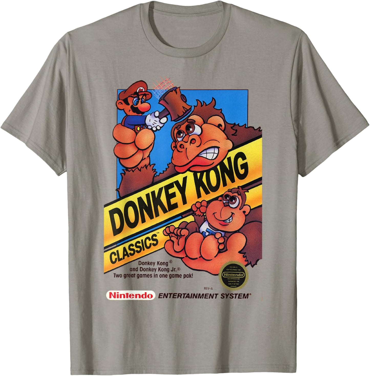 Nintendo Donkey Kong Classics Mario Hammer Graphic T-Shirt - T-Shirt | Sand