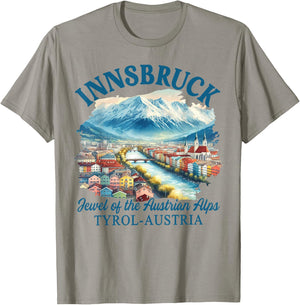 Innsbruck Travel Austria Meet Me In Innsbruck Austrian Trip T-Shirt - T-Shirt | Sand
