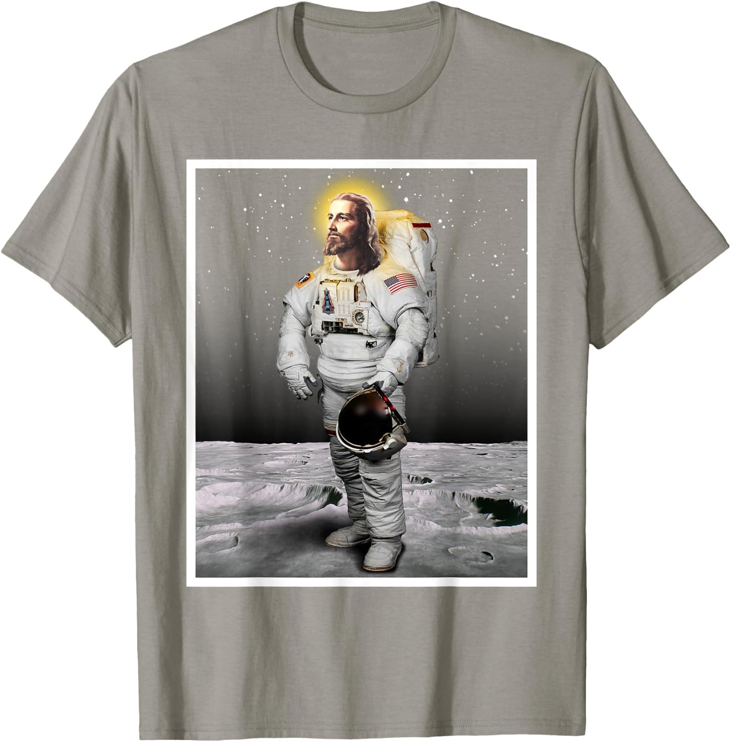 Jesus was an Astronaut Shirt - Sarcastic Funny Jesus T-Shirt - T-Shirt | Sand