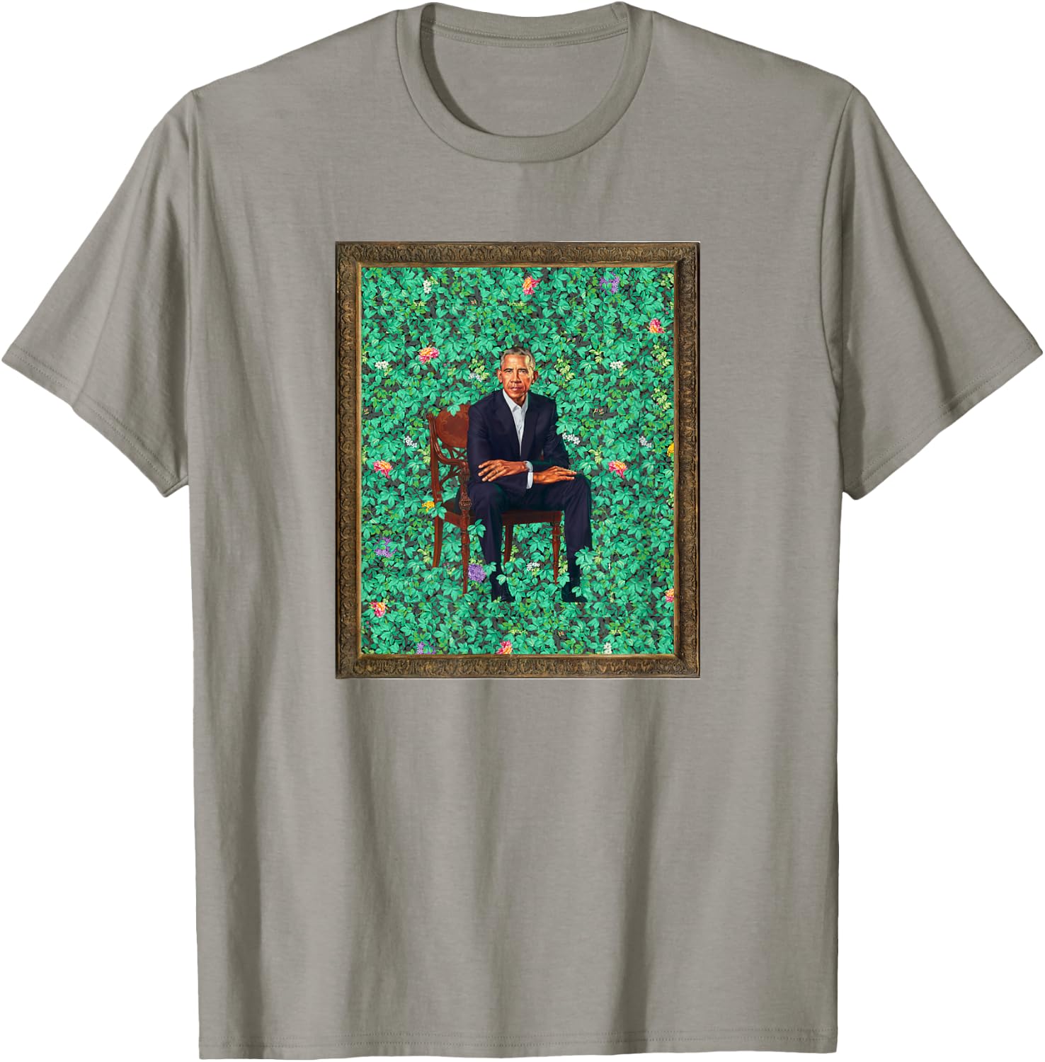 Obama Portrait T-Shirt - T-Shirt | Sand