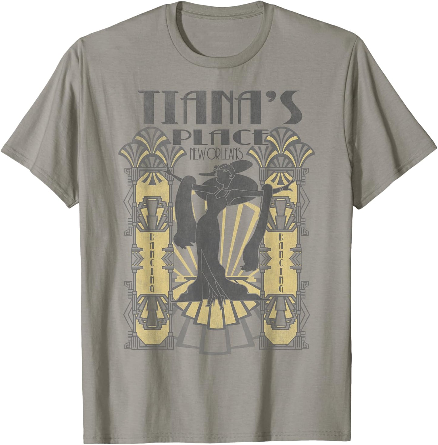 Disney Princess and The Frog Tiana's Place Art Deco Poster Small T-Shirt - T-Shirt | Sand