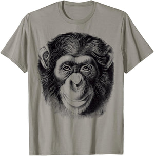 Chimpanzee Monkey Cool Chimpanzee T-Shirt - T-Shirt | Sand
