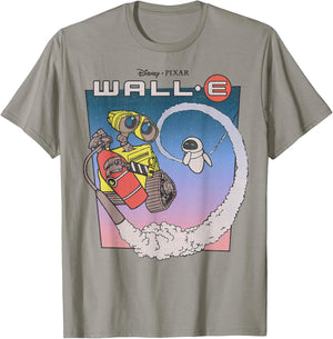 Disney Pixar Wall-E Fly Eve Retro Distressed T-Shirt - T-Shirt | Sand