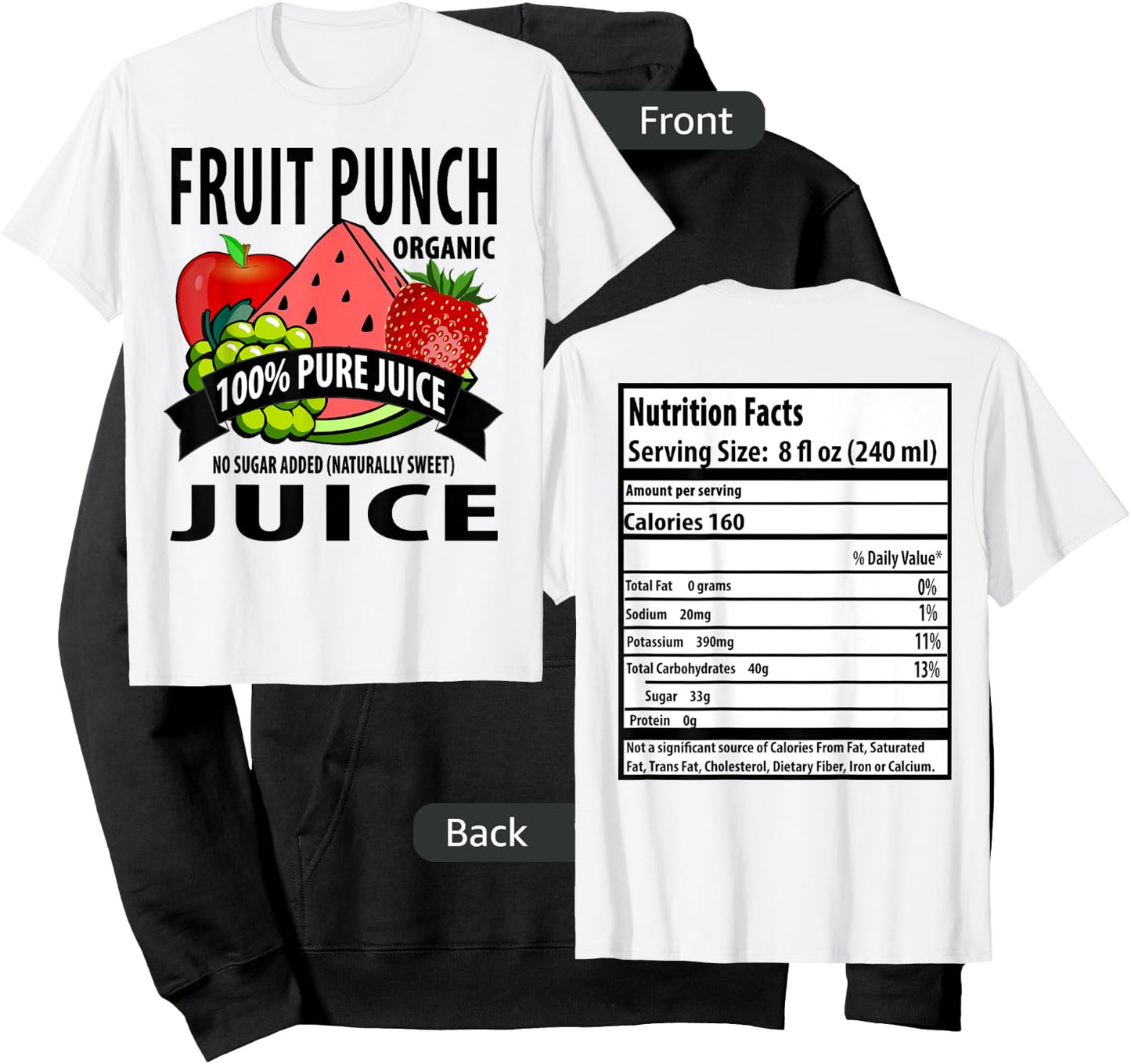 Fruit Punch: Family Halloween Costumes for 5 People Hoodie - Hoodie | Black