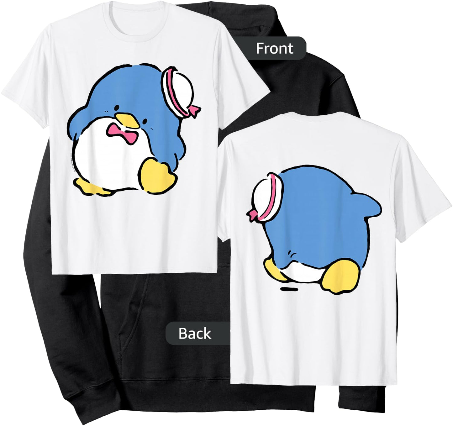Tuxedosam Front and Back Shirt Hoodie - Hoodie | Black
