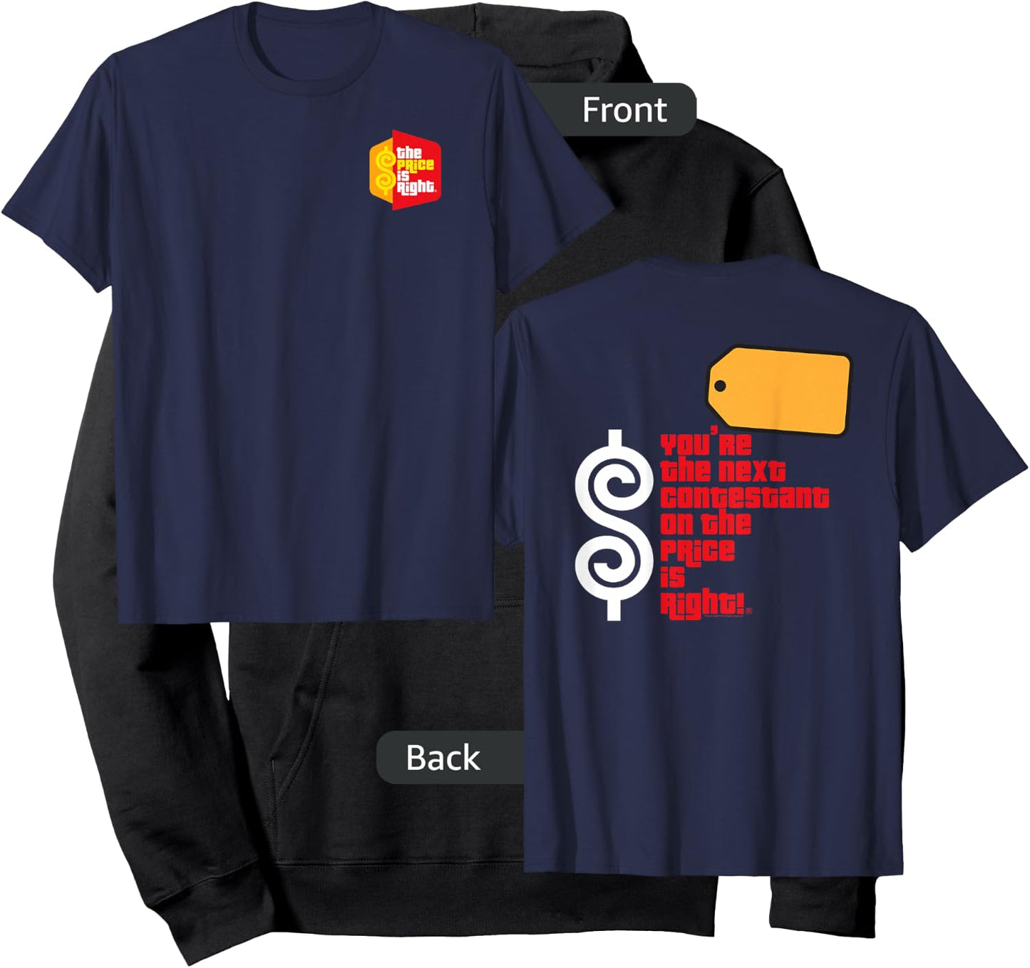 Price is Right : You're the Next Contestant - -Adults, Blue, Small Hoodie - Hoodie | Black