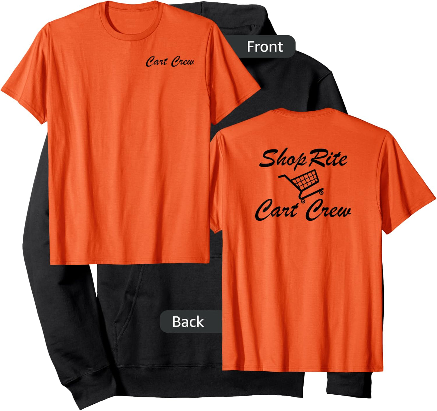 ShopRite Cart Crew Shopping Cart Patrol Shirt Orange Hoodie - Hoodie | Black
