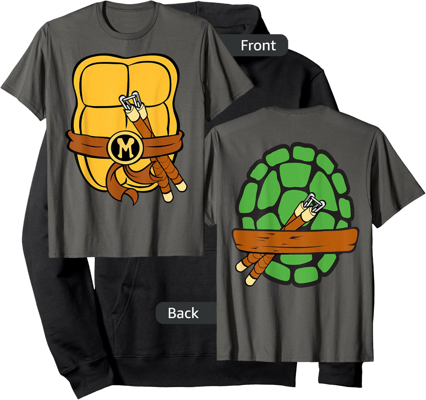 Teenage Mutant Ninja Turtles Michelangelo Shell Hoodie - Hoodie | Black