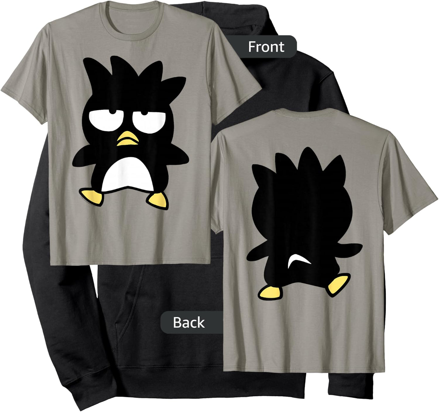BADTZ-MARU Front and Back Shirt Hoodie - Hoodie | Black