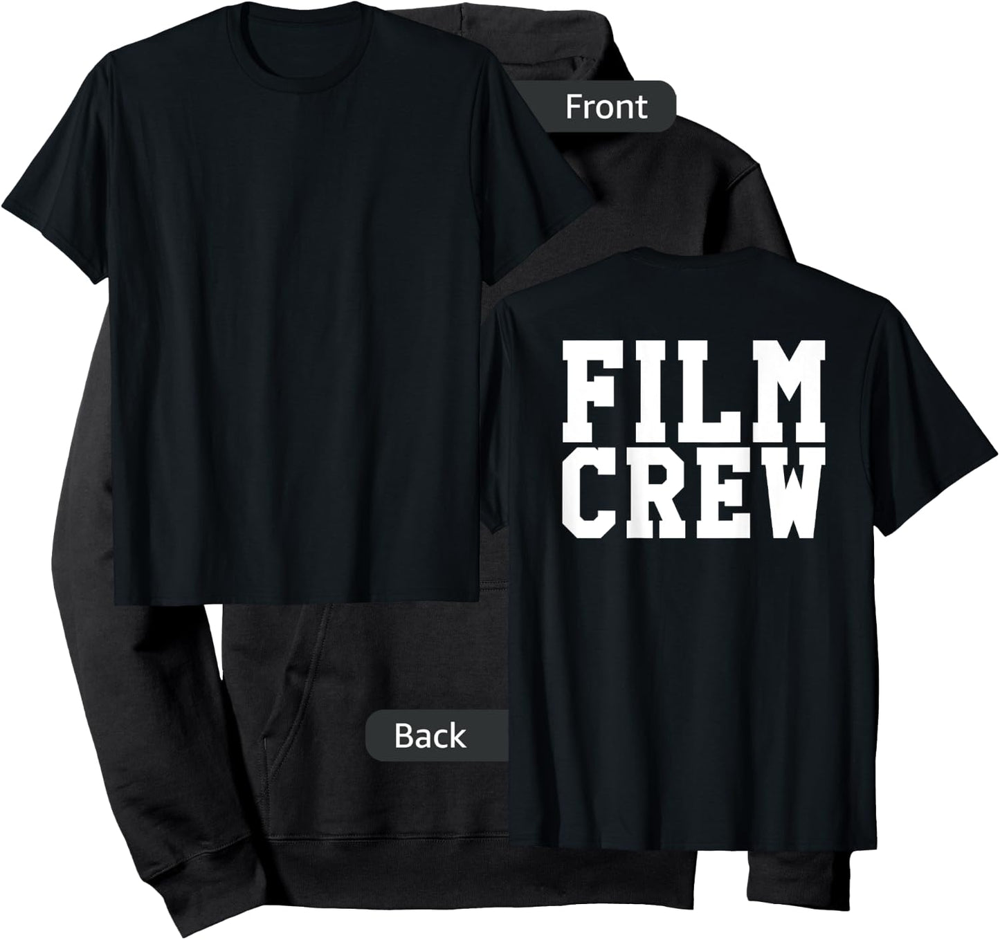BACK ONLY Film Crew TV Camera Production Shirt Hoodie - Hoodie | Black