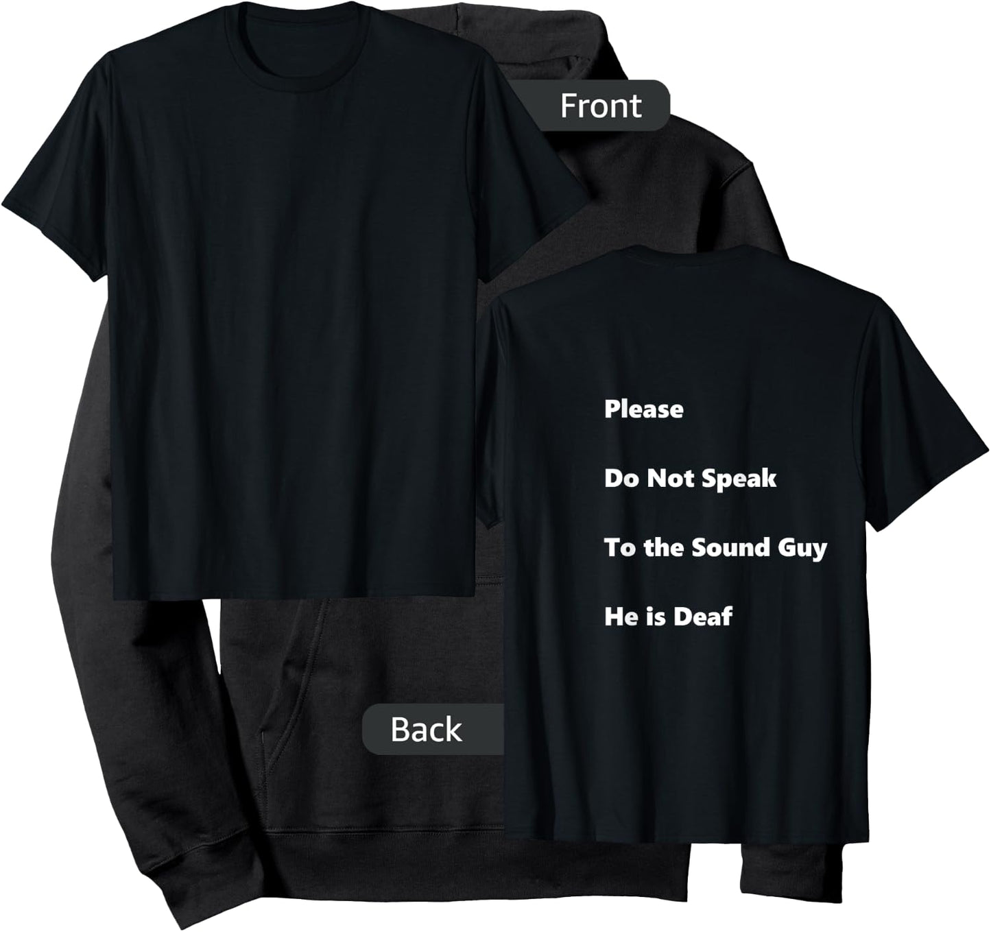 Please Do Not Speak To The Sound Guy Hoodie - Hoodie | Black