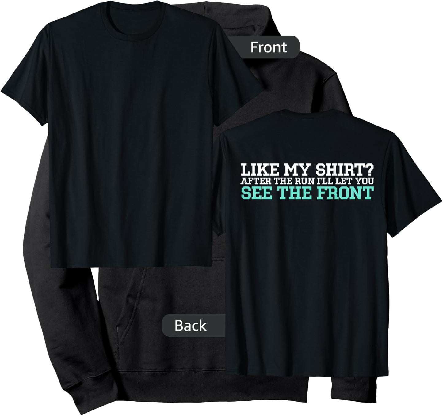 Cross Country Running Shirt With Back Print - Funny XC Shirt Hoodie - Hoodie | Black