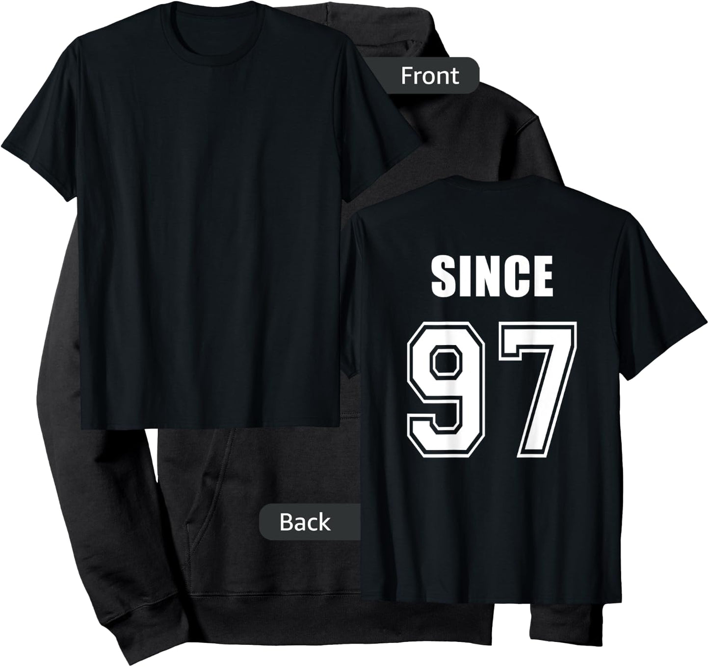 Together since 1997 -couple shirts-Lovers Shirts- King Queen Hoodie - Hoodie | Black
