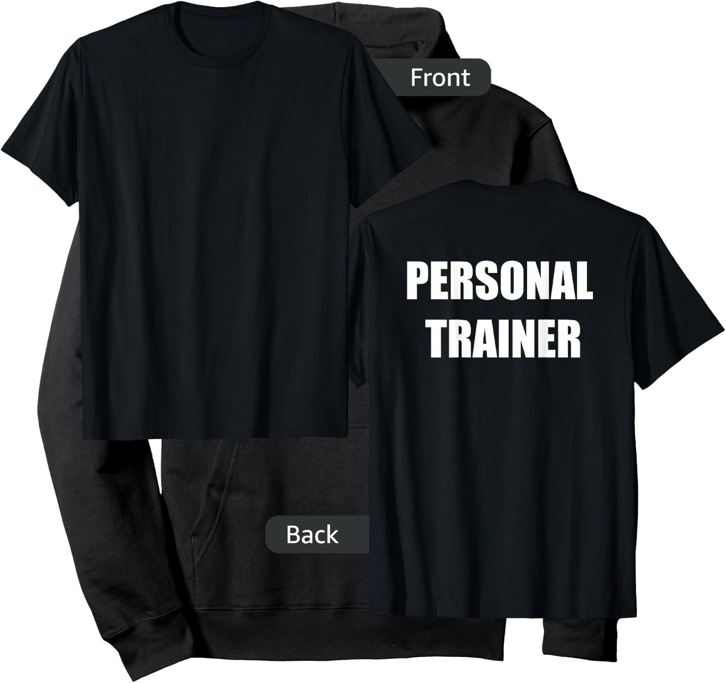Personal Trainer - Back Only - Classic Hoodie - Hoodie | Black