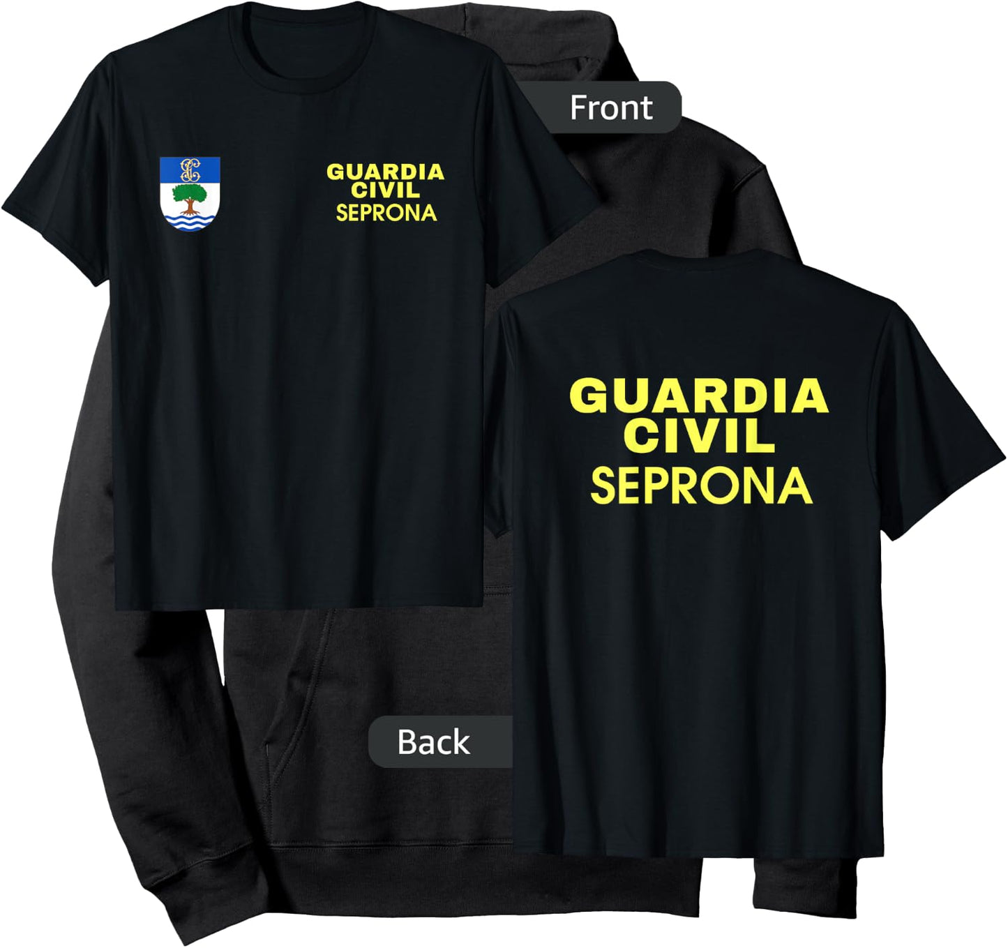 Spain Police Apparel - Policia España Guardia Civil Seprona Hoodie - Hoodie | Black