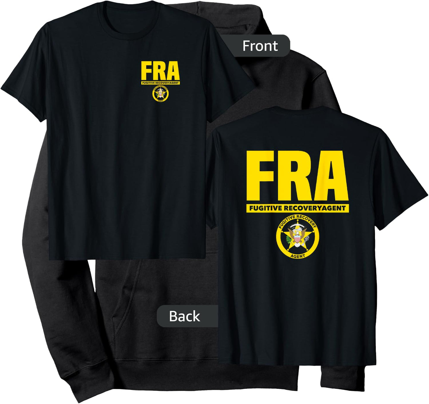 Fugitive Recovery Agent Bounty Hunters Bail Hoodie - Hoodie | Black