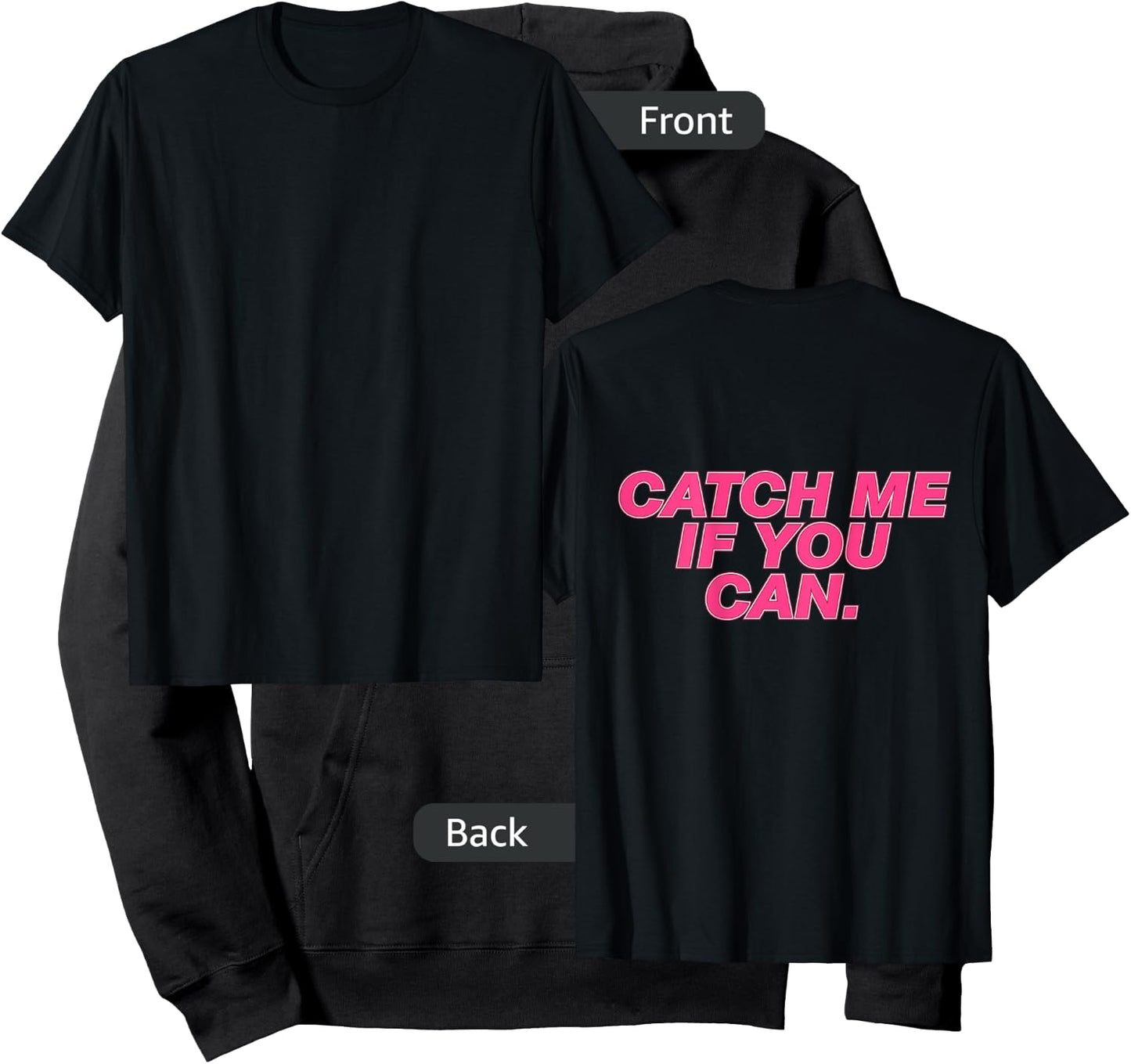 Funny Girls Running Shirt - Catch Me If You Can Hoodie - Hoodie | Black
