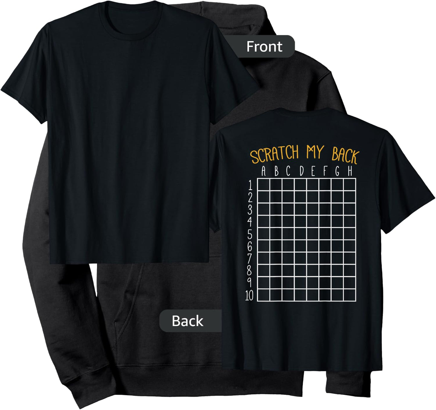 Back Scratching Shirt Co. Back Scratcher Shirt, Scratch My Back - -Adult, Black, Small Hoodie - Hoodie | Black