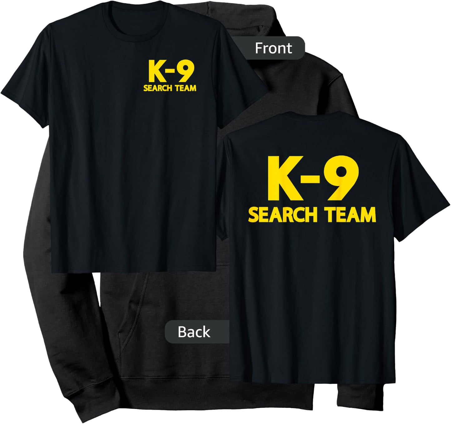 K9 Search Team Search and Rescue SAR Official Uniform Hoodie - Hoodie | Black