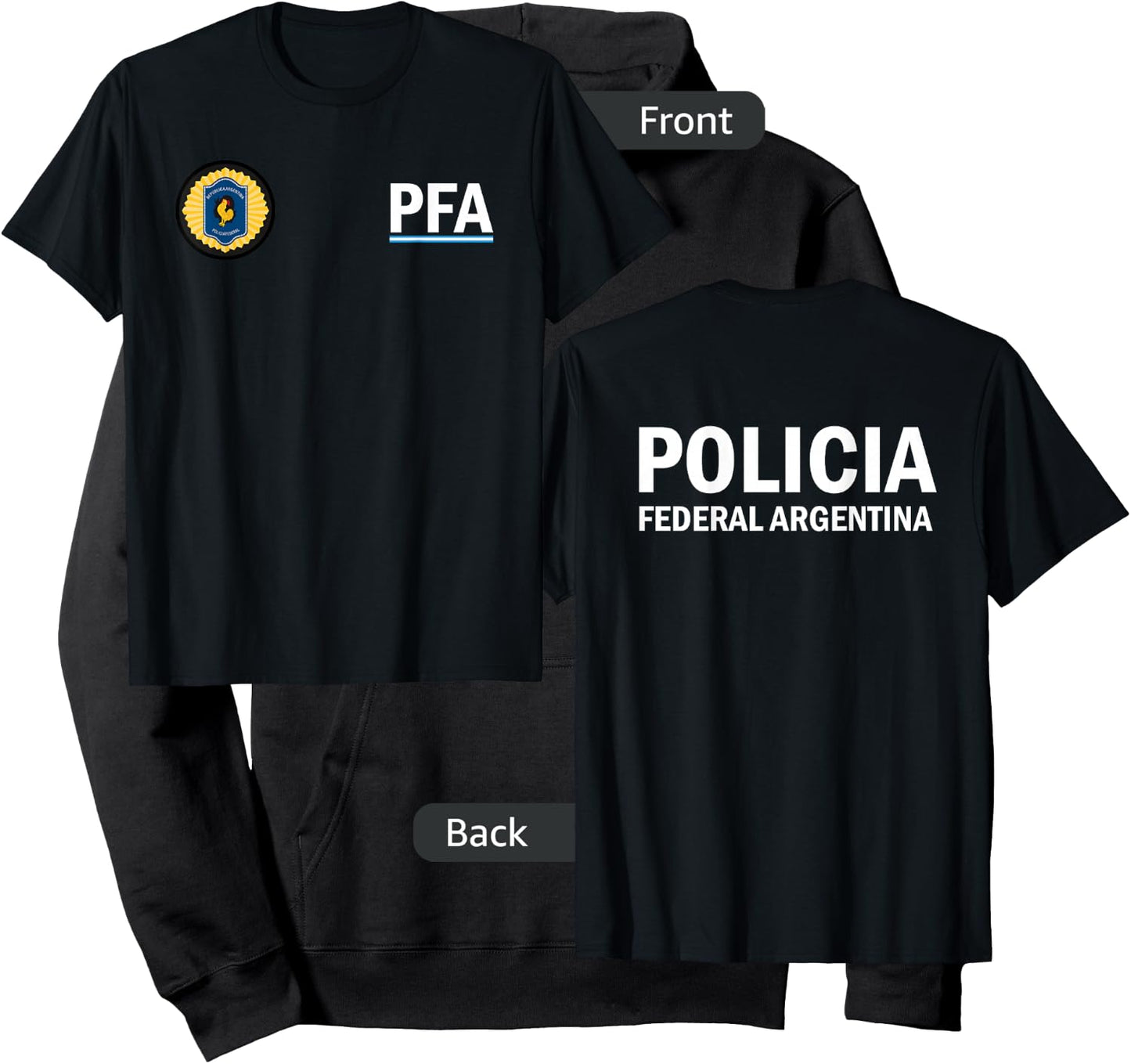 Argentina Police Apparel - Policia Federal Argentina Hoodie - Hoodie | Black