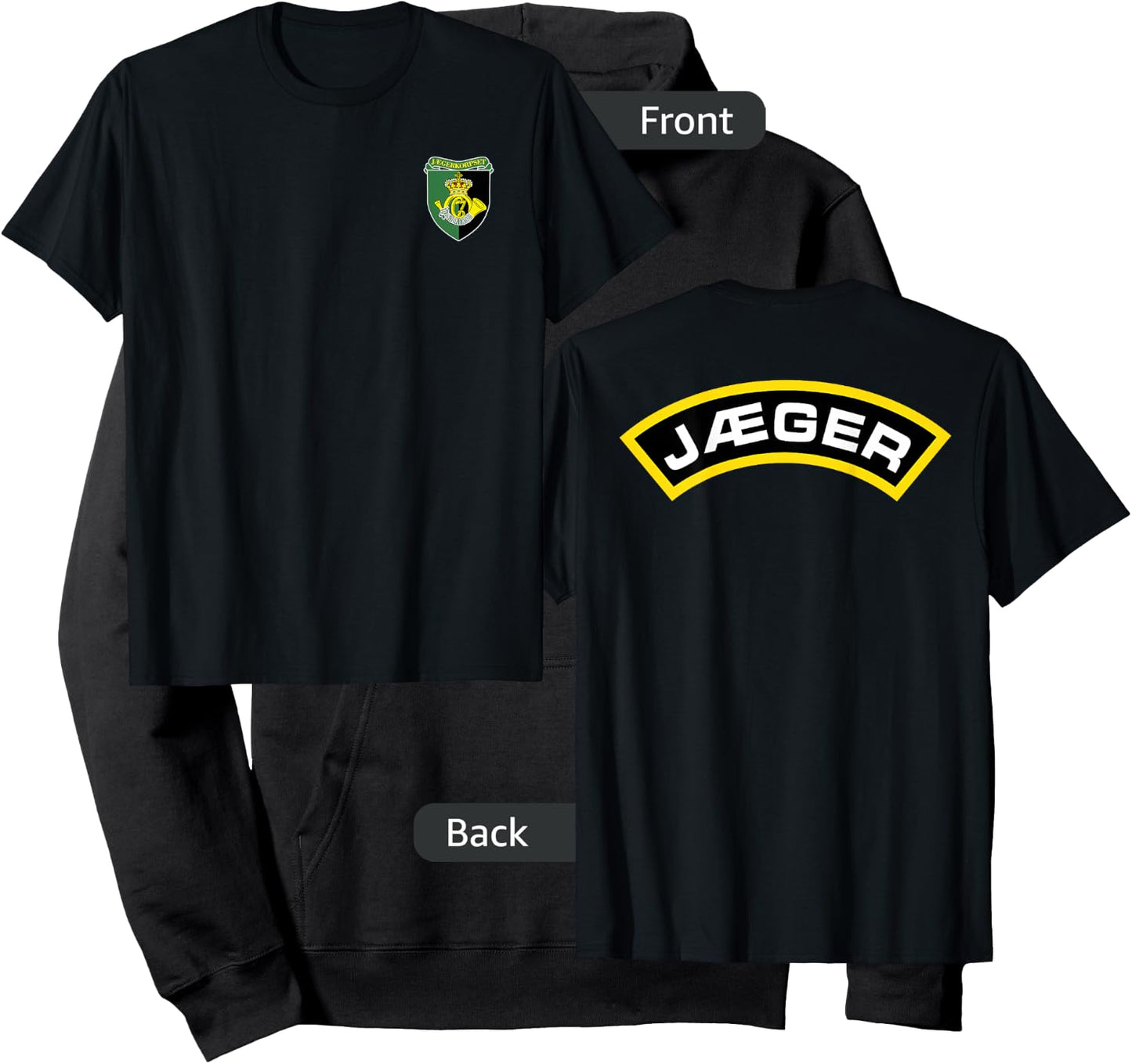 Hunter Jaeger Corps Danish Special Forces Army Hoodie - Hoodie | Black