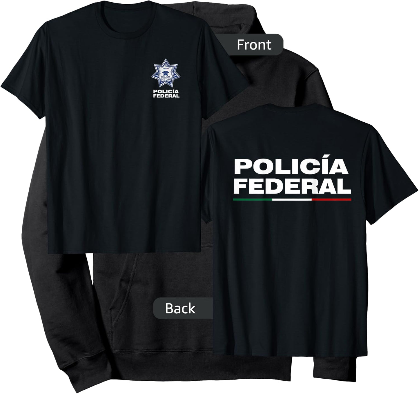 Mexican Police Apparel - Policia Federal de Mexico Hoodie - Hoodie | Black