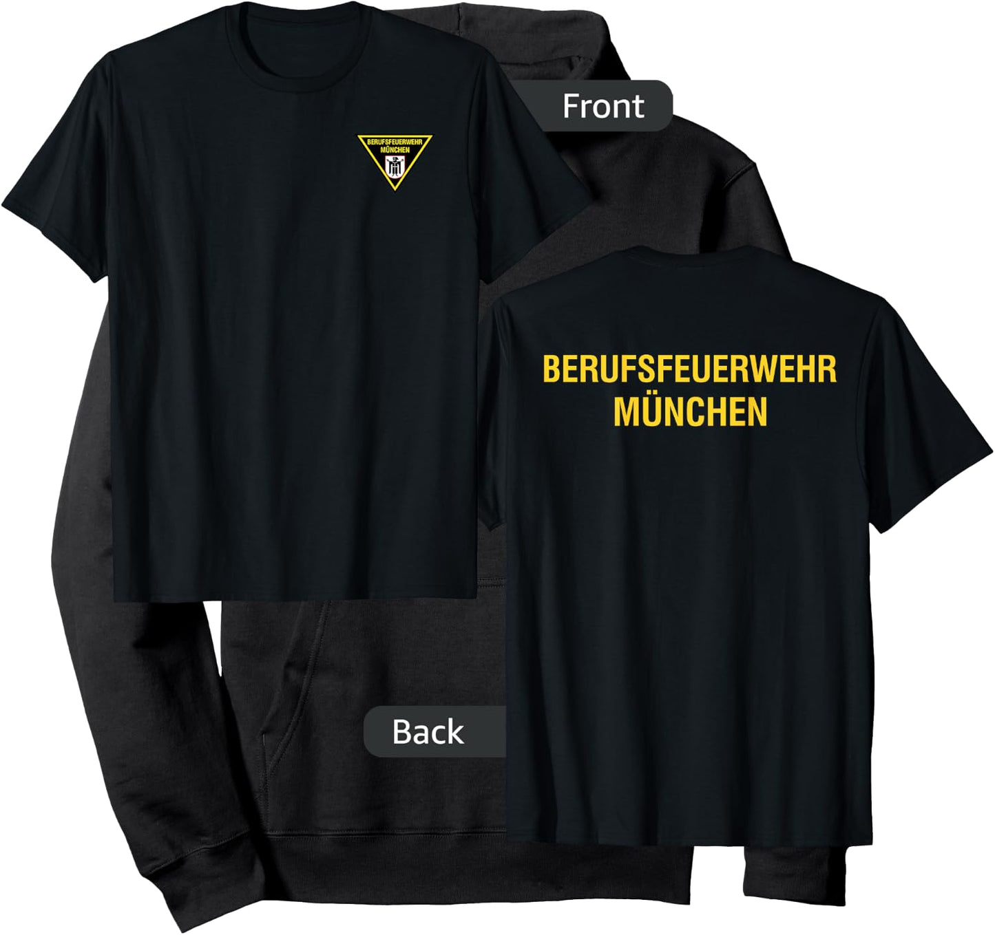 Feuerwehr Munich Munchen Germany Fire Department Firefighter Hoodie - Hoodie | Black
