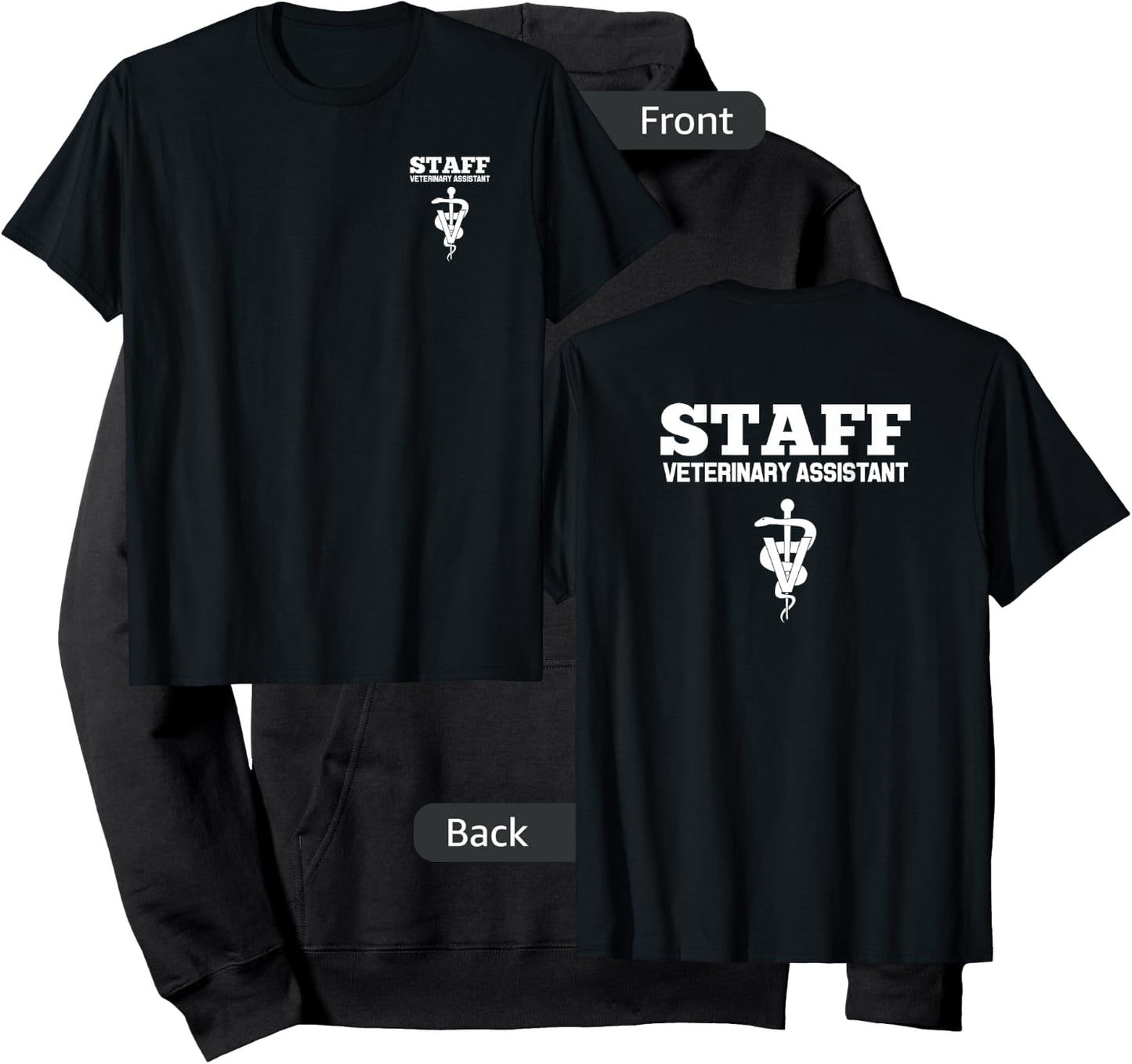 Veterinary Assistant Vet Staff Employee Uniform Hoodie - Hoodie | Black