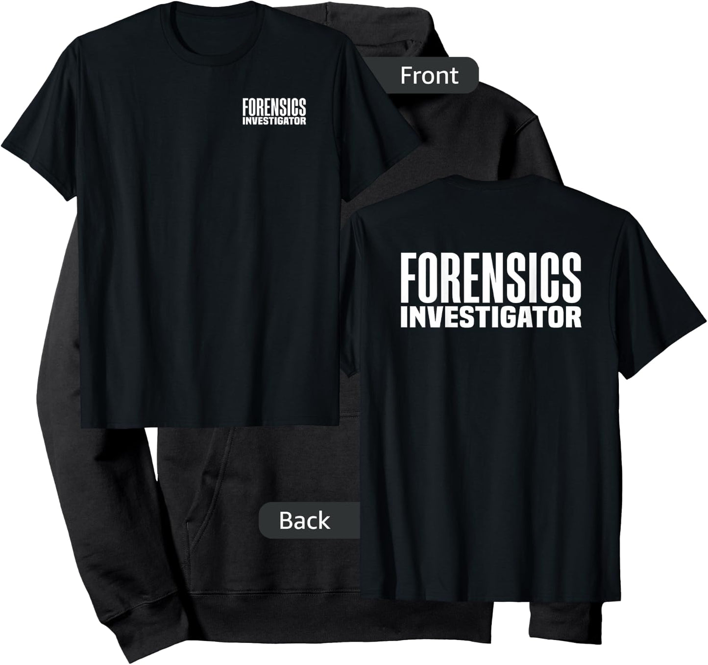 Forensics Crime Police Investigator Detective Policemen Duty Hoodie - Hoodie | Black