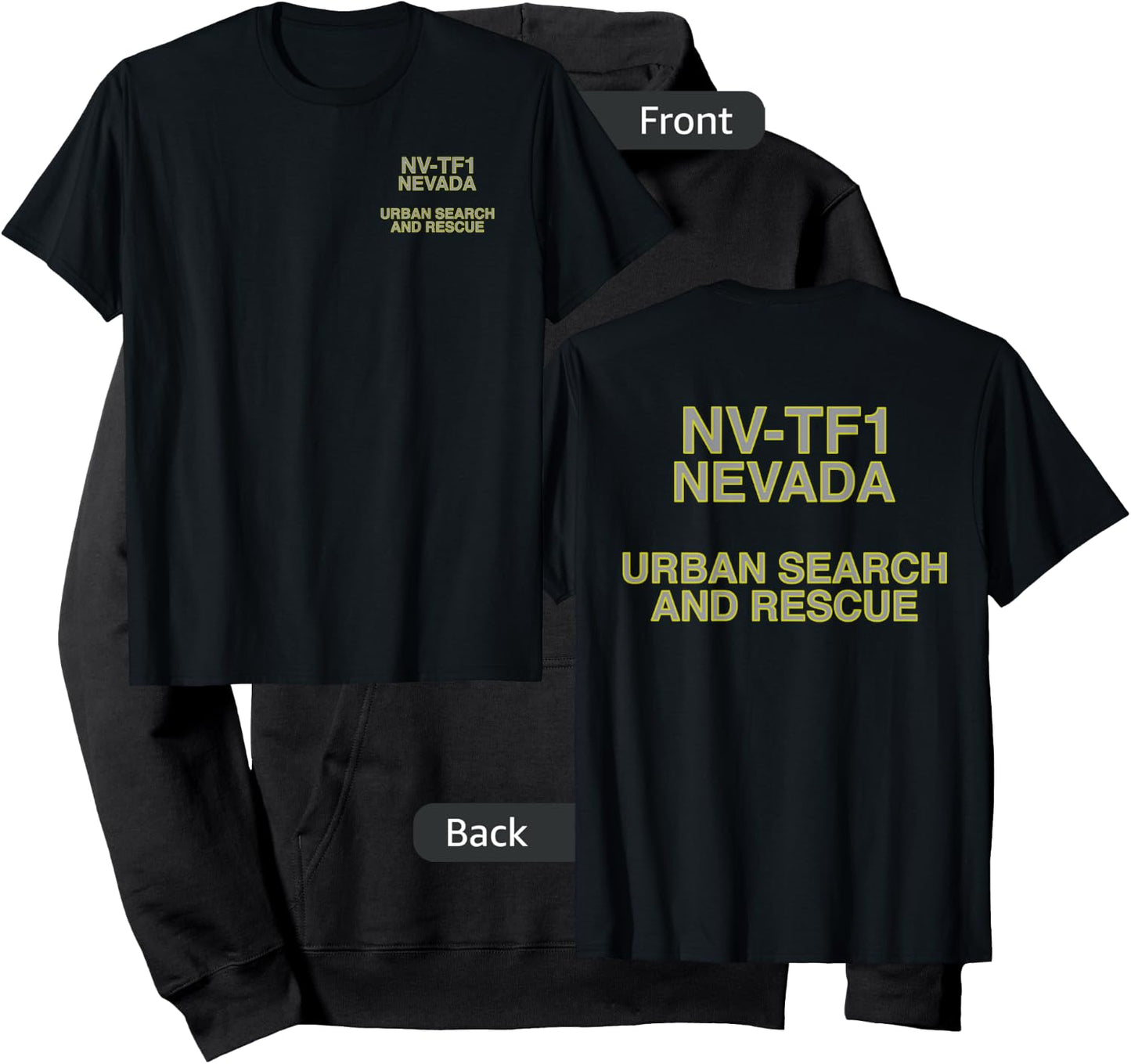 Urban Search & Rescue Nevada Task Force 1 NV-TF1 Duty Hoodie - Hoodie | Black