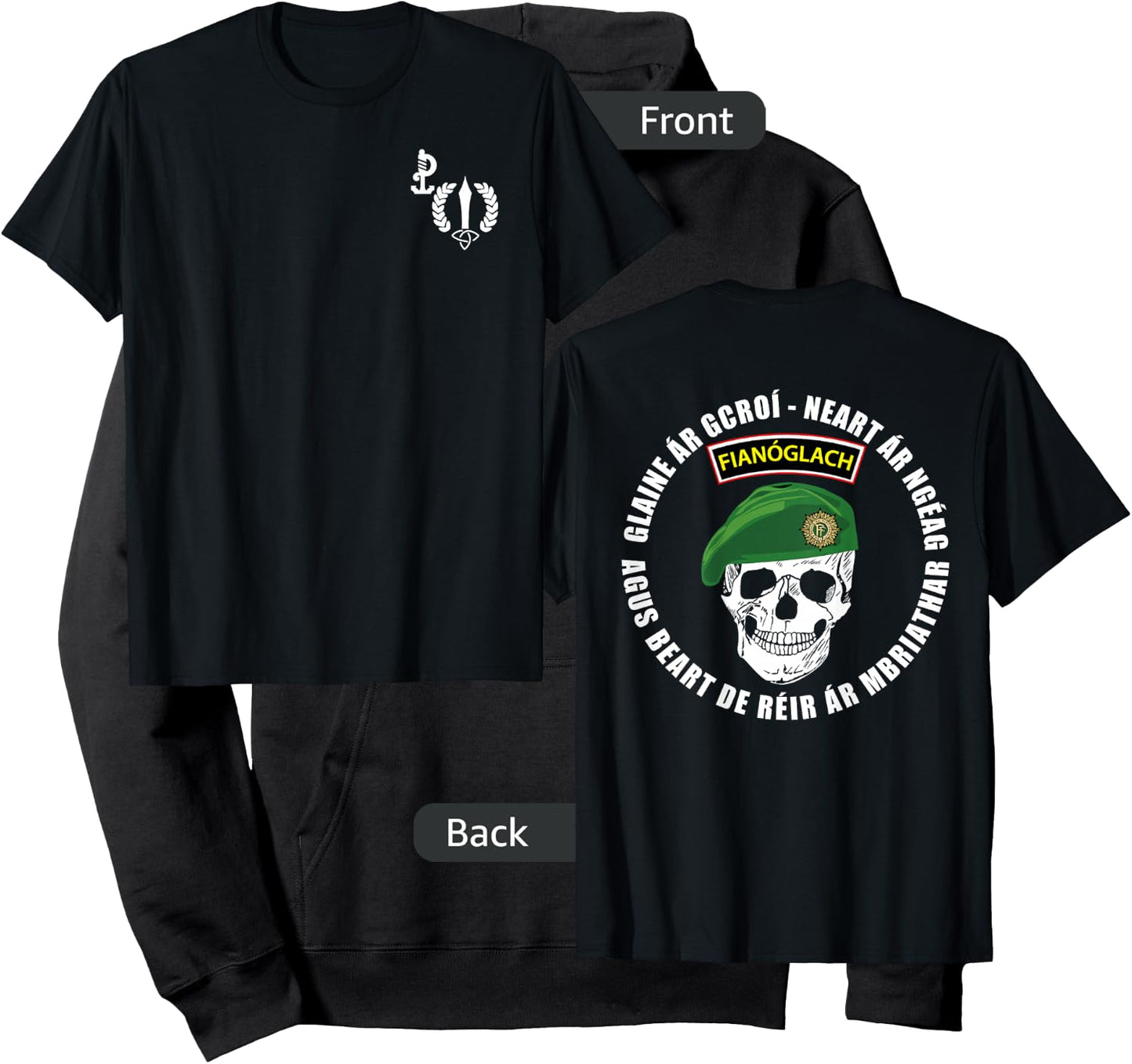 Ireland ARW Army Ranger Wing Irish Special Forces Hoodie - Hoodie | Black