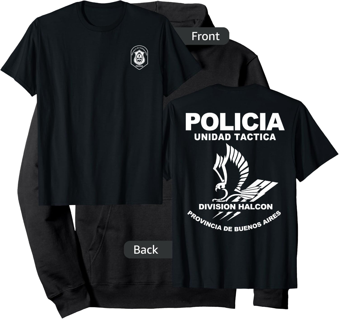 Argentina Buenos Aires Special Police Forces Halcon Hoodie - Hoodie | Black