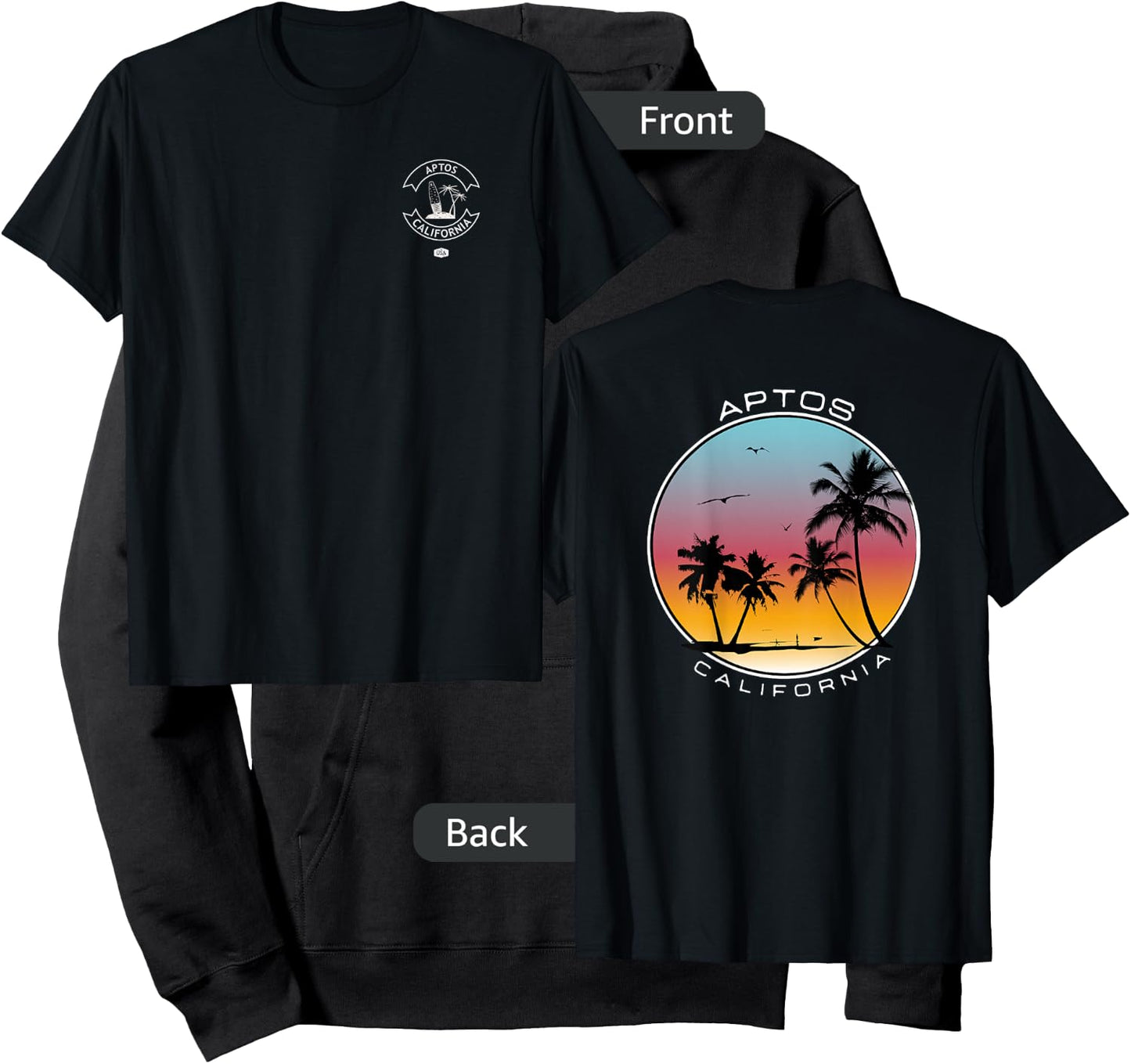 Aptos California Surf Hoodie - Hoodie | Black