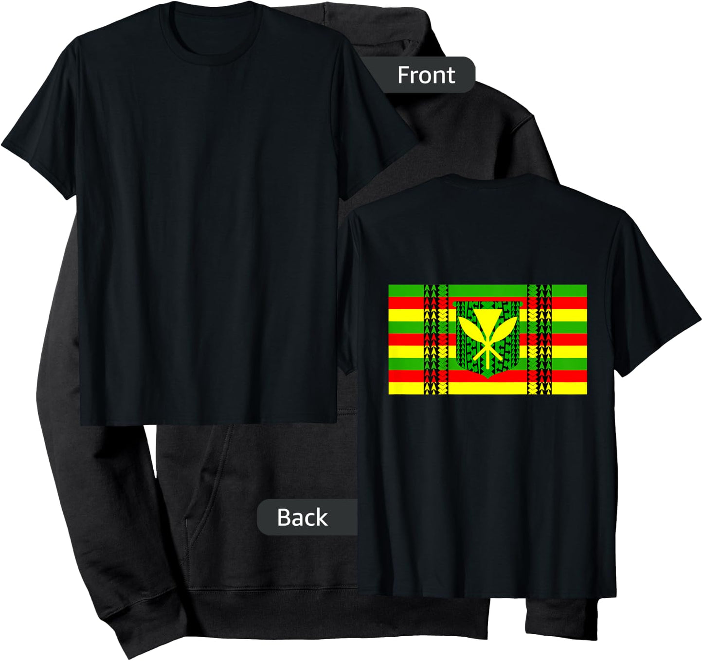 Tribal Kanaka Maoli Hawaiian Flag Hoodie - Hoodie | Black