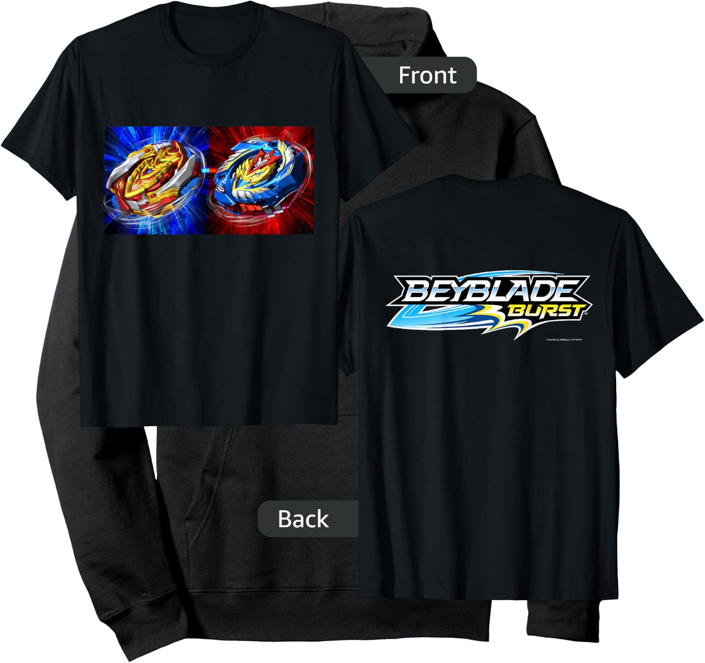 Beyblade Burst Turbo Double BEY Small Hoodie - Hoodie | Black