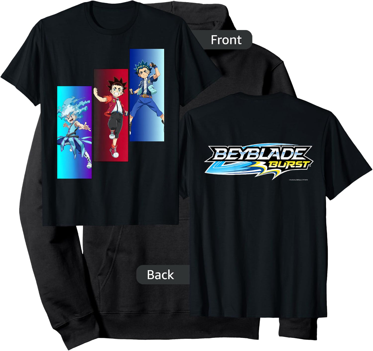 Beyblade Burst Turbo Trio Hoodie - Hoodie | Black