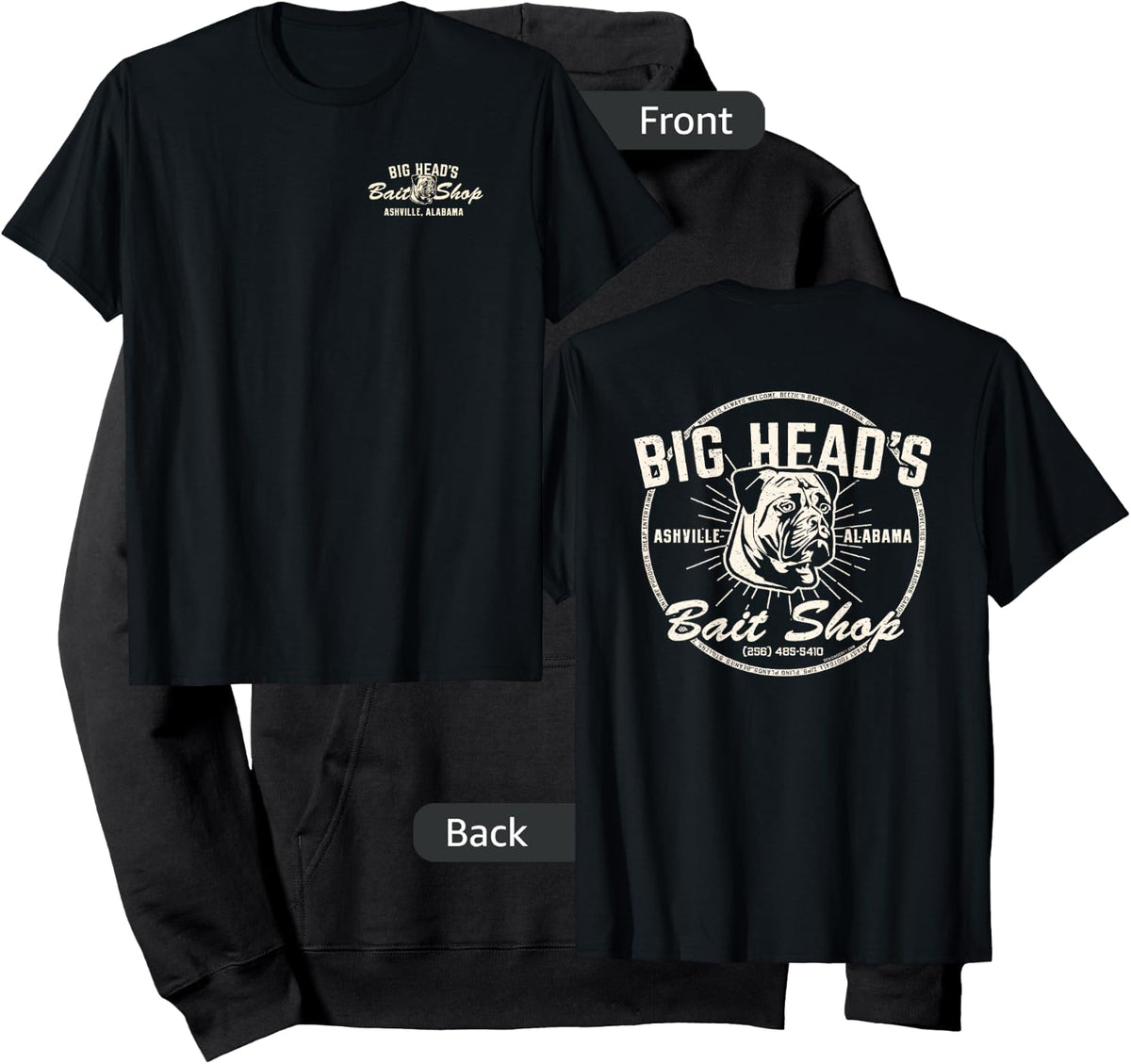 Alabama Fishing Big Head's Bait Shop Hoodie - Hoodie | Black