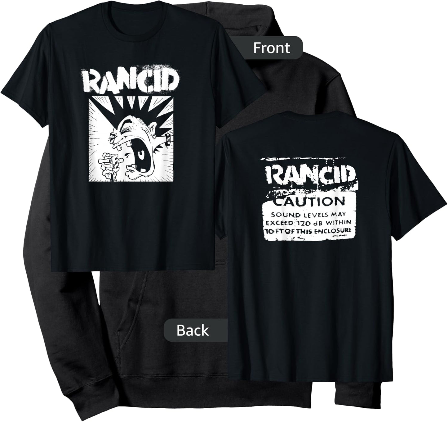 Rancid - Official Merchandise - Microphone Hoodie - Hoodie | Black