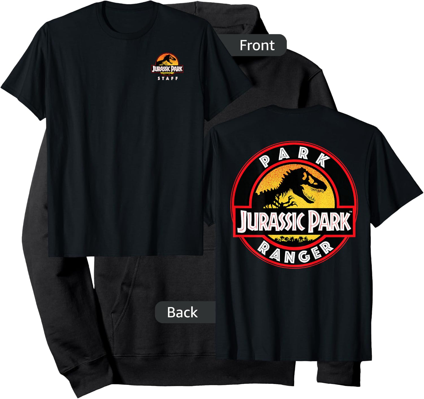 Jurassic Park Ranger Uniform Patch Small Hoodie - Hoodie | Black