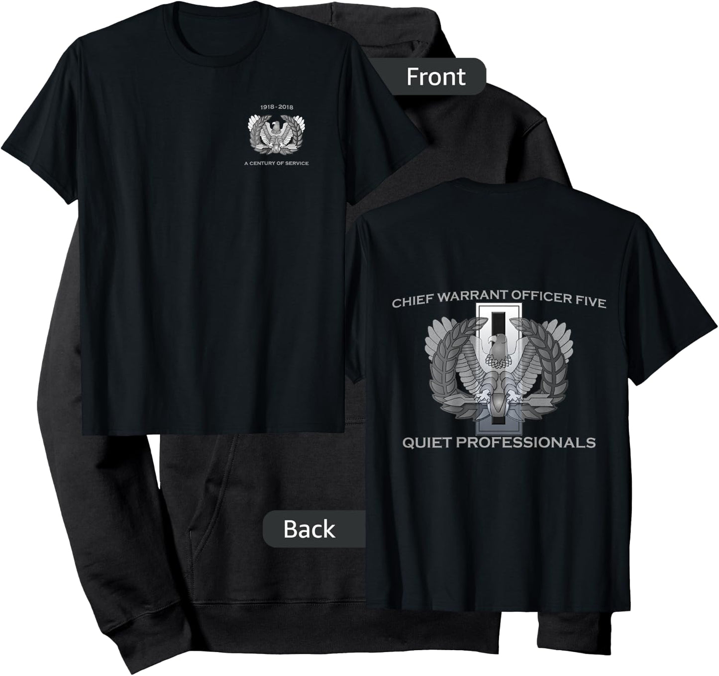 Chief Warrant Officer Five CW5 Eagle Rising Premium Hoodie - Hoodie | Black