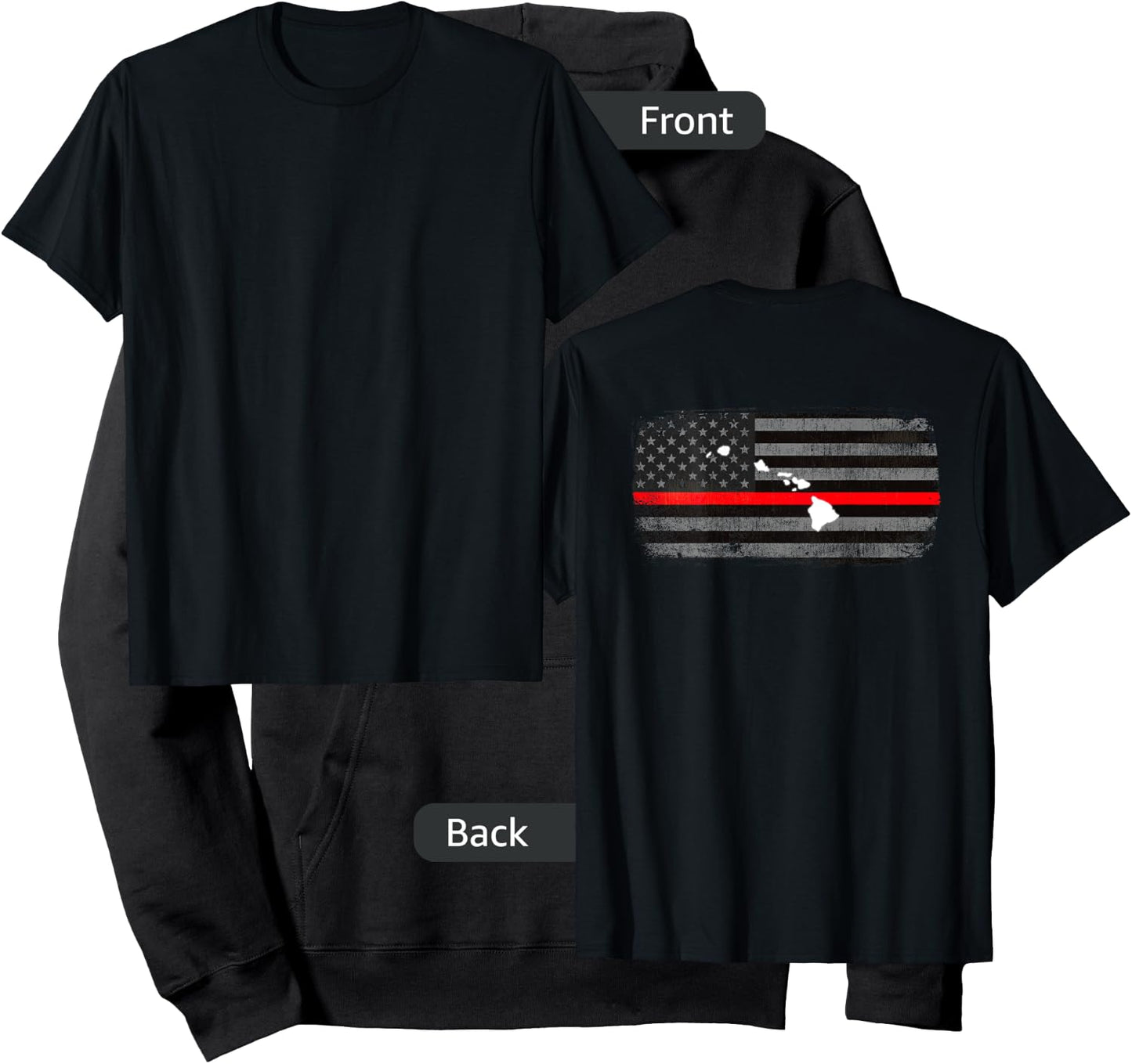 Hawaii Fire Rescue Department Firefighters Uniform Duty Hoodie - Hoodie | Black