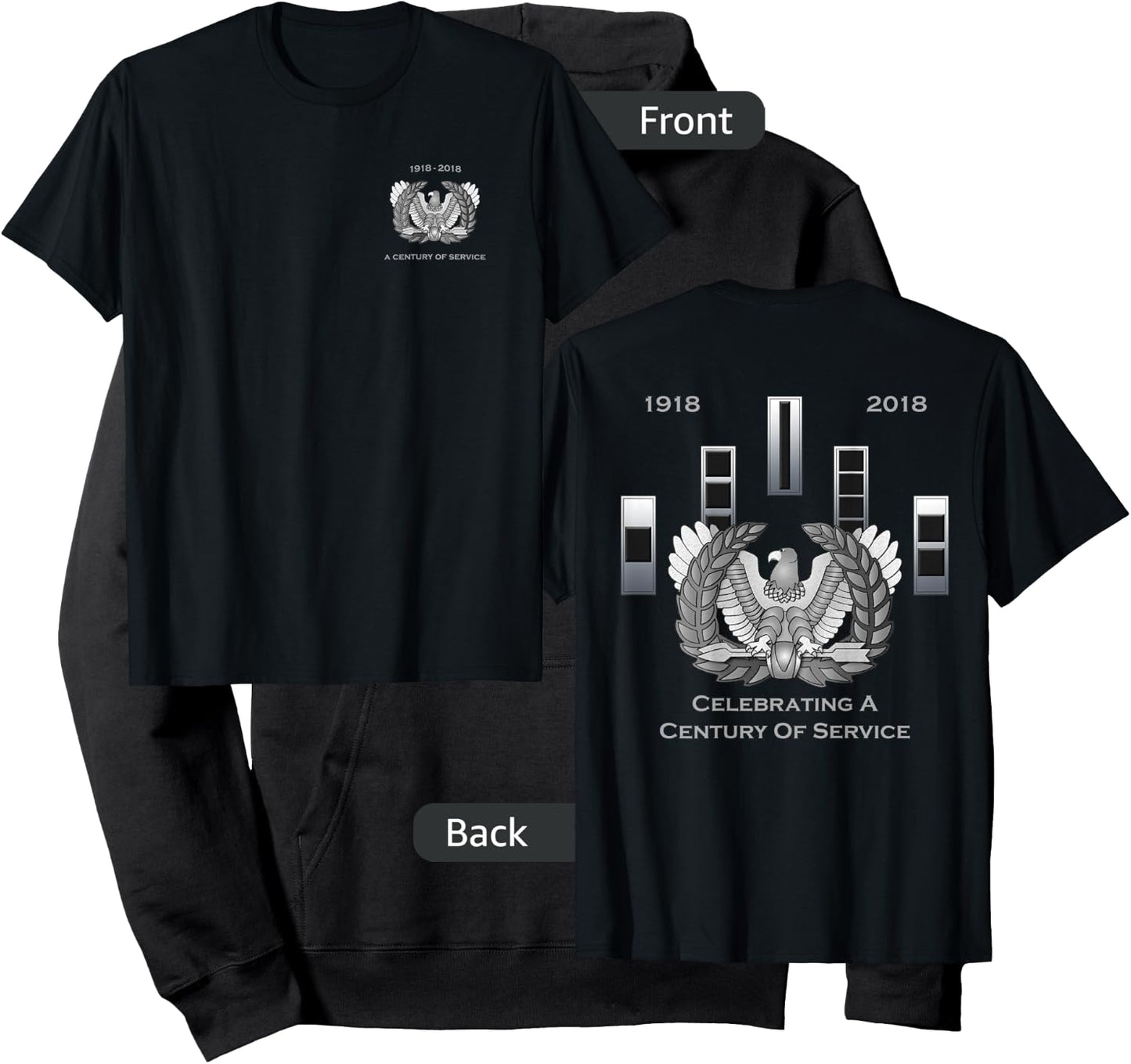 CW2 Chief Warrant Officer Two Century of Service Hoodie - Hoodie | Black