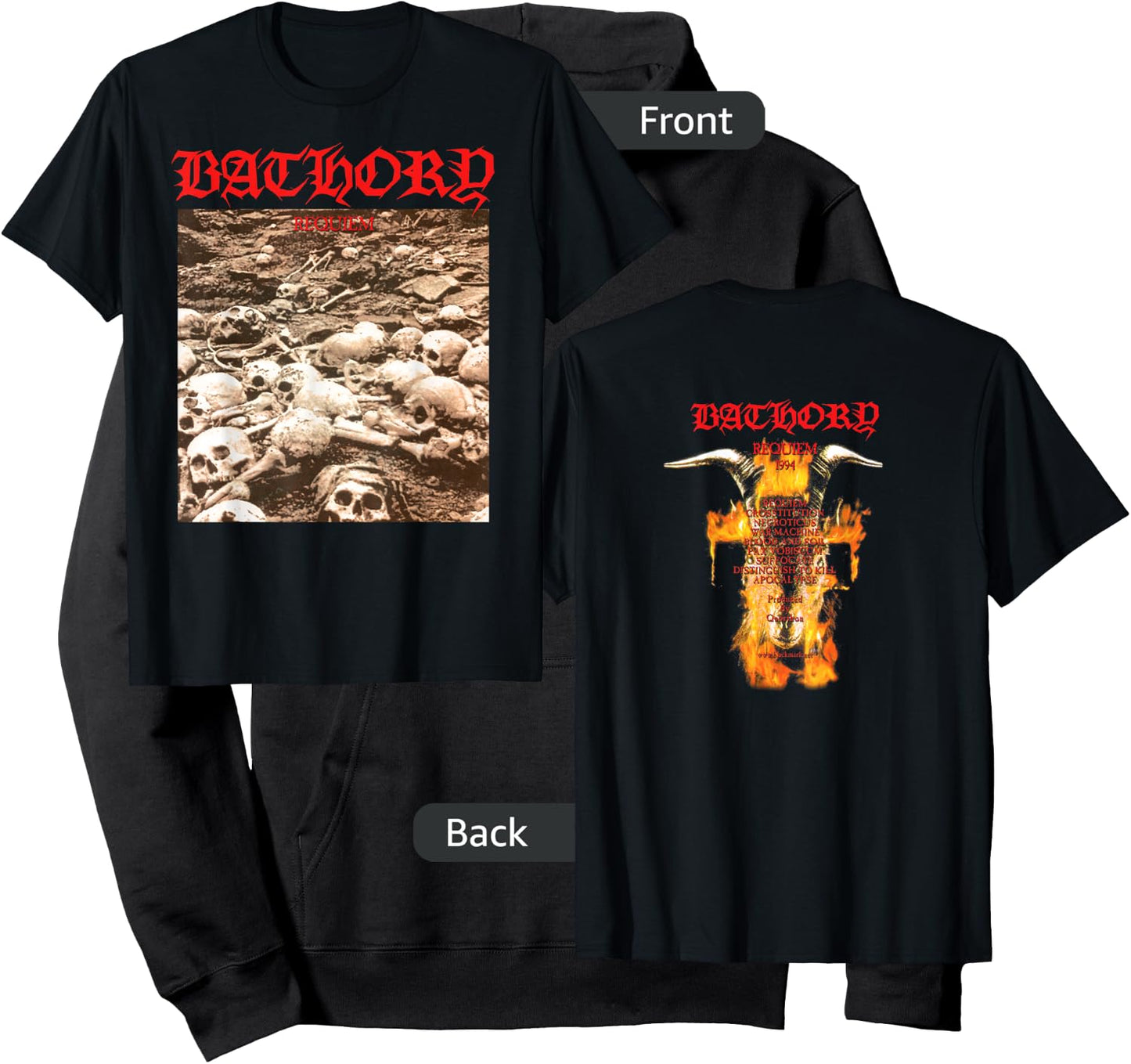 Bathory - Requiem - Official Merchandise Hoodie - Hoodie | Black