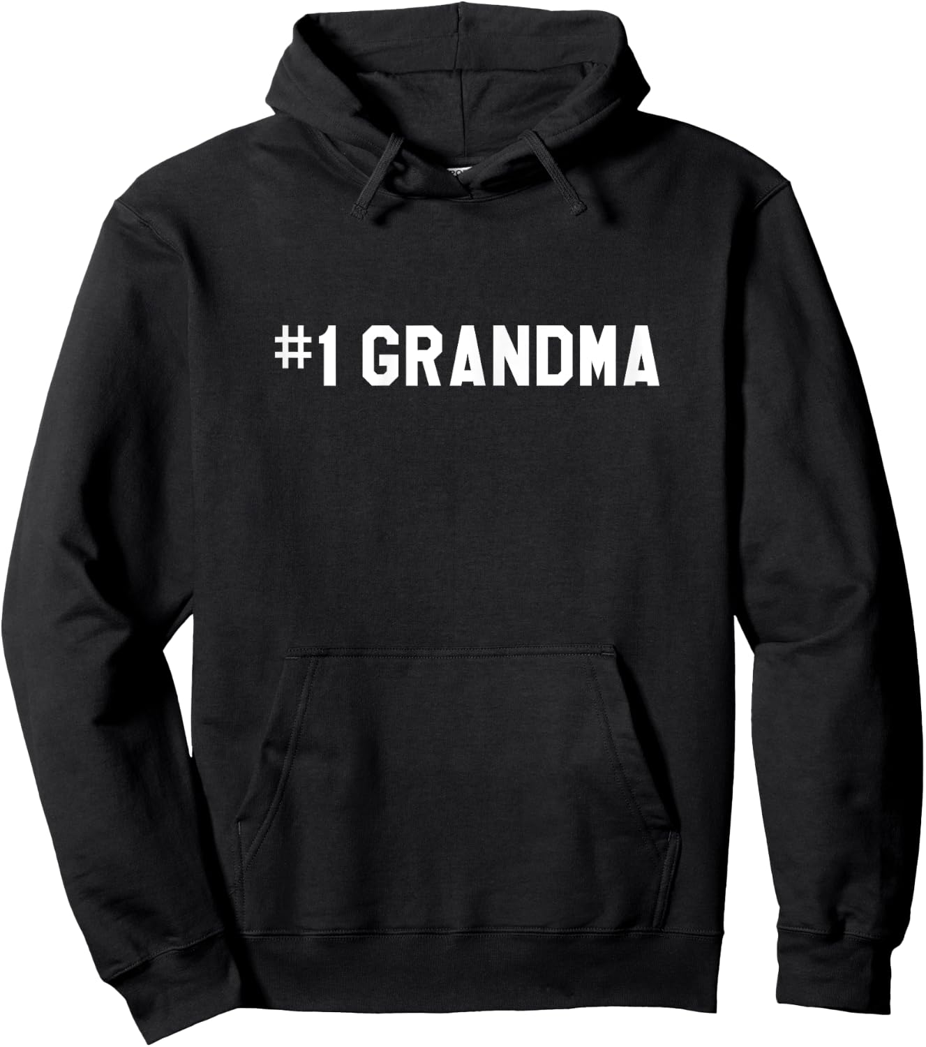 #1 Grandma Number One Grandmother Mother's Day Gift Hoodie - Hoodie | Black