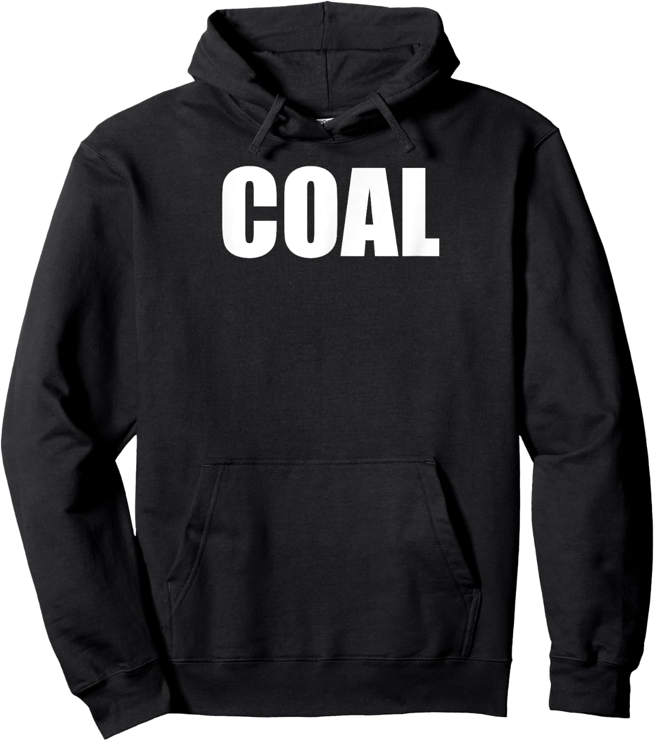 Funny DIY Coal Christmas Costume Hoodie - Hoodie | Black